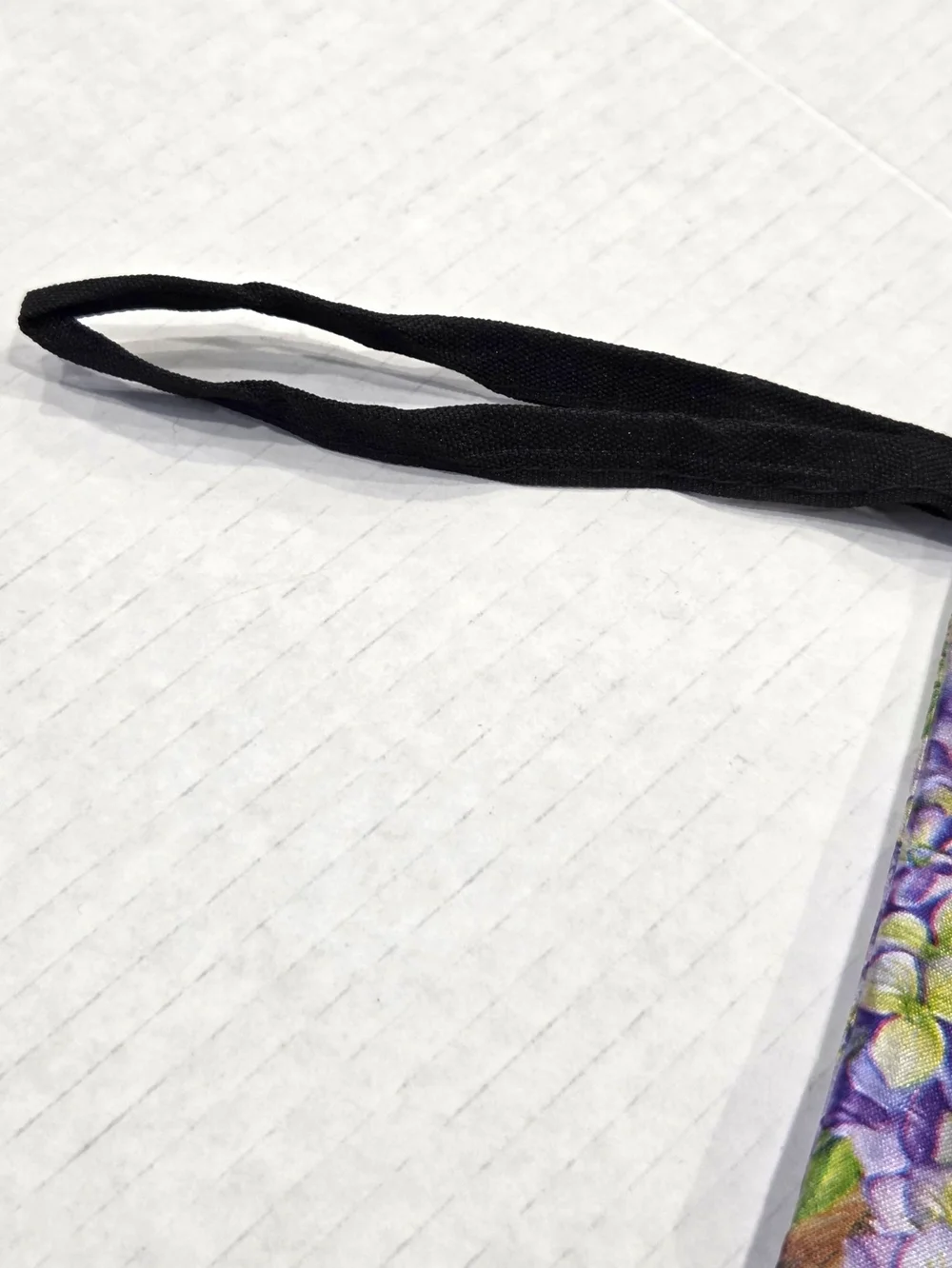 Butterfly & Floral Hydrangea Pouch Wristlet Makeup & Travel Bag EUC